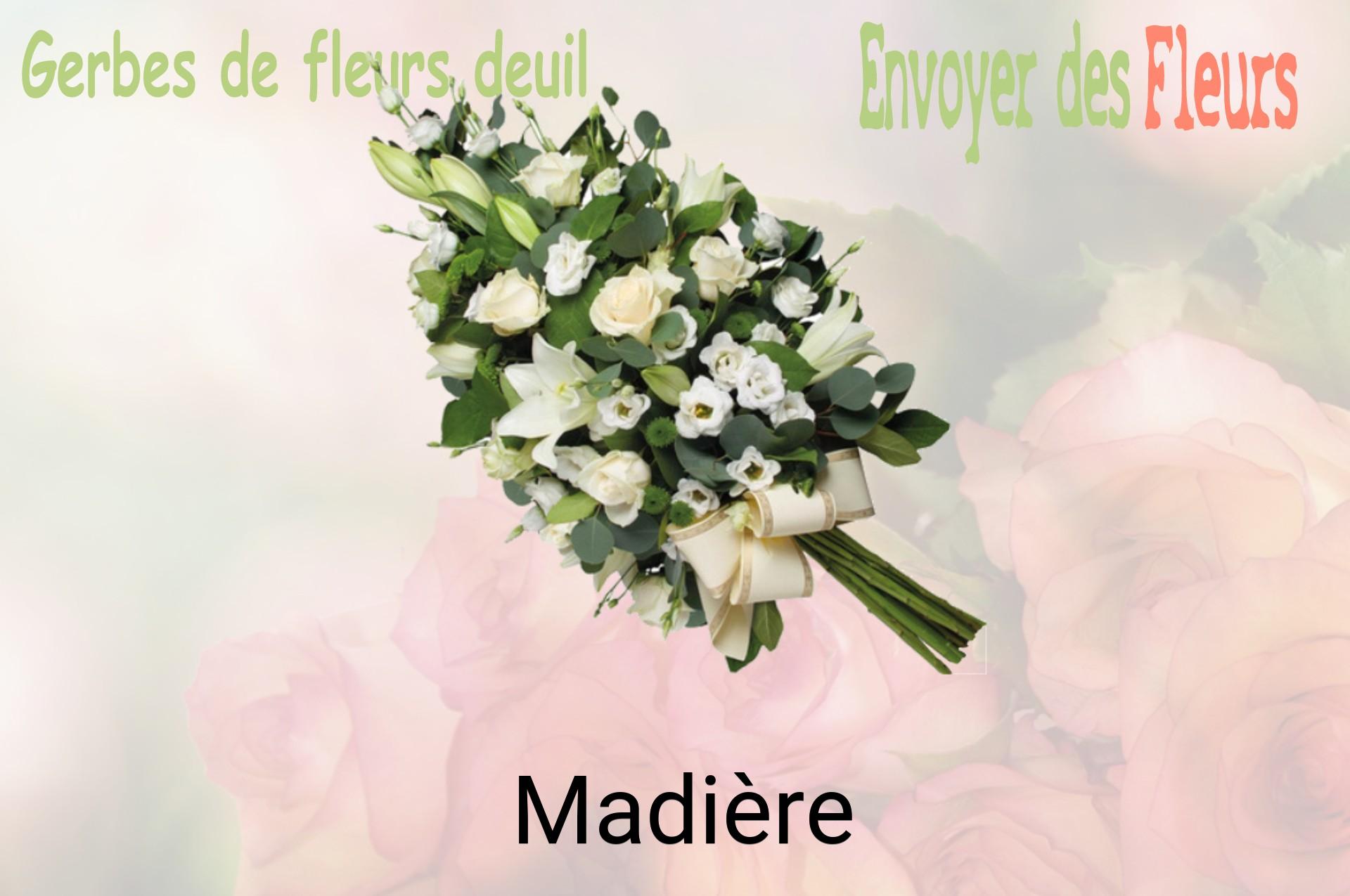 Gerbe de fleurs de deuil livrée à Madière